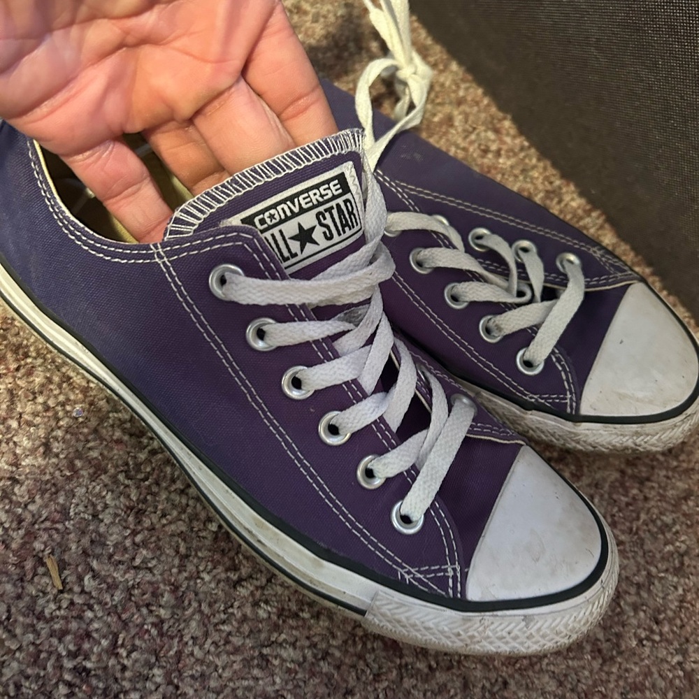 Converse Classic Purple Canvas Sneakers